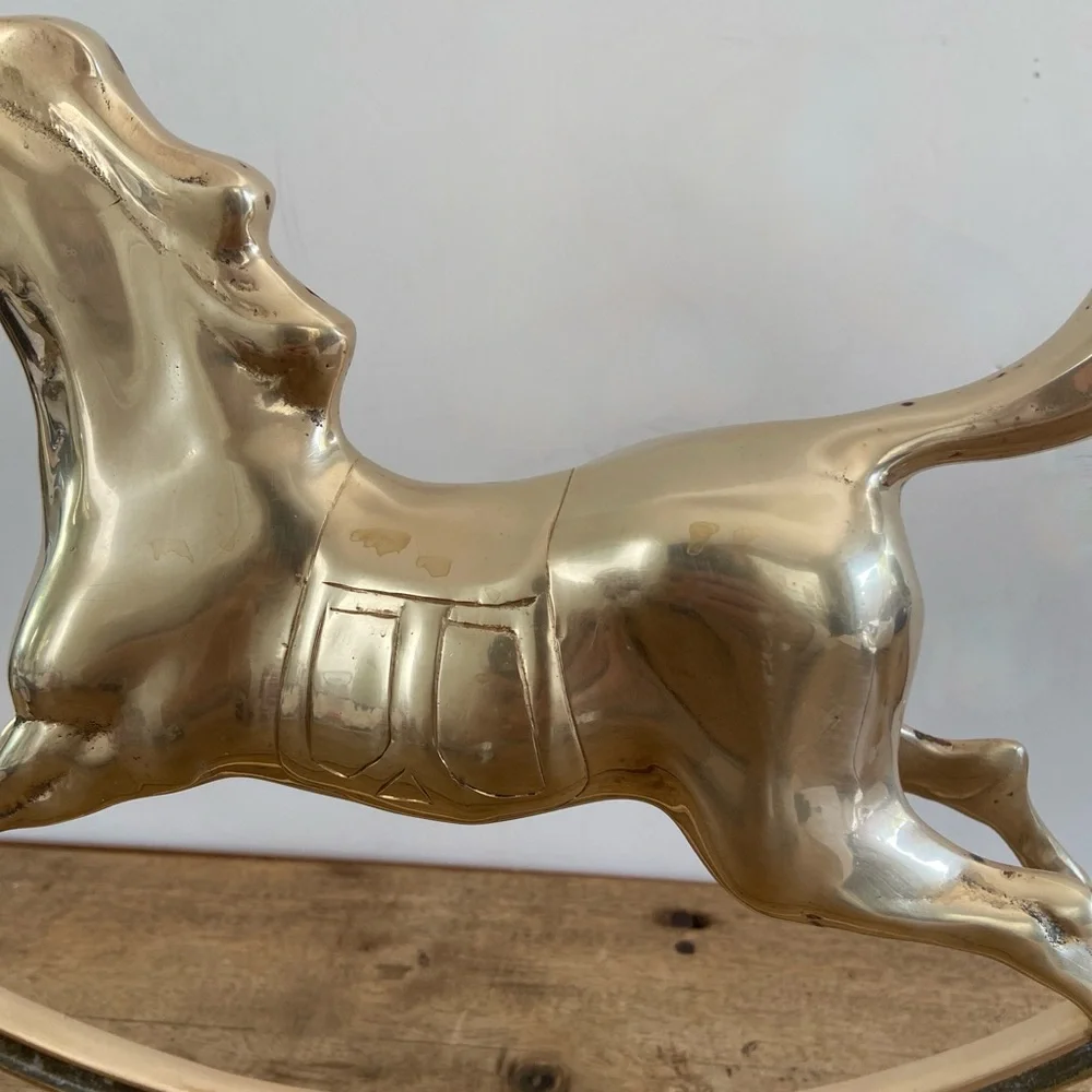 Brass Rocking Horse - Picture 3 of 10
